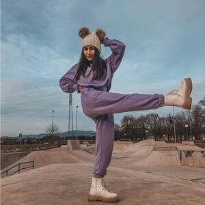 GAP Women's Lavender Jogger Set